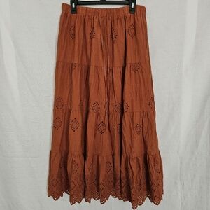 Eyelet Maxi Skirt Size 2x